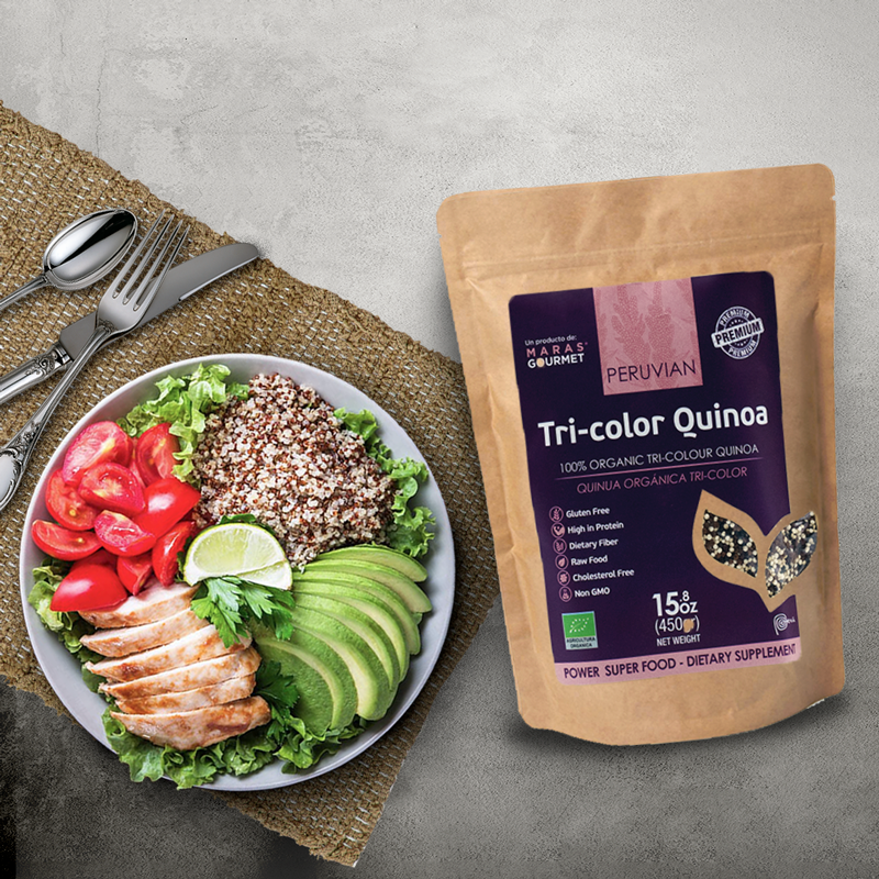 Quinua Tricolor Orgánica - Doypack - 450g