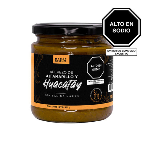 Aderezo de Ají Amarillo y Huacatay con Sal de Maras